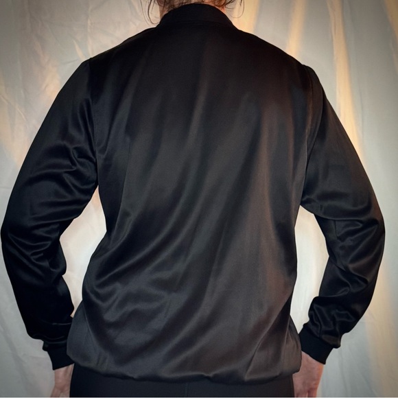 Xhilaration Black and Floral Satin Jacket - Picture 5 of 8